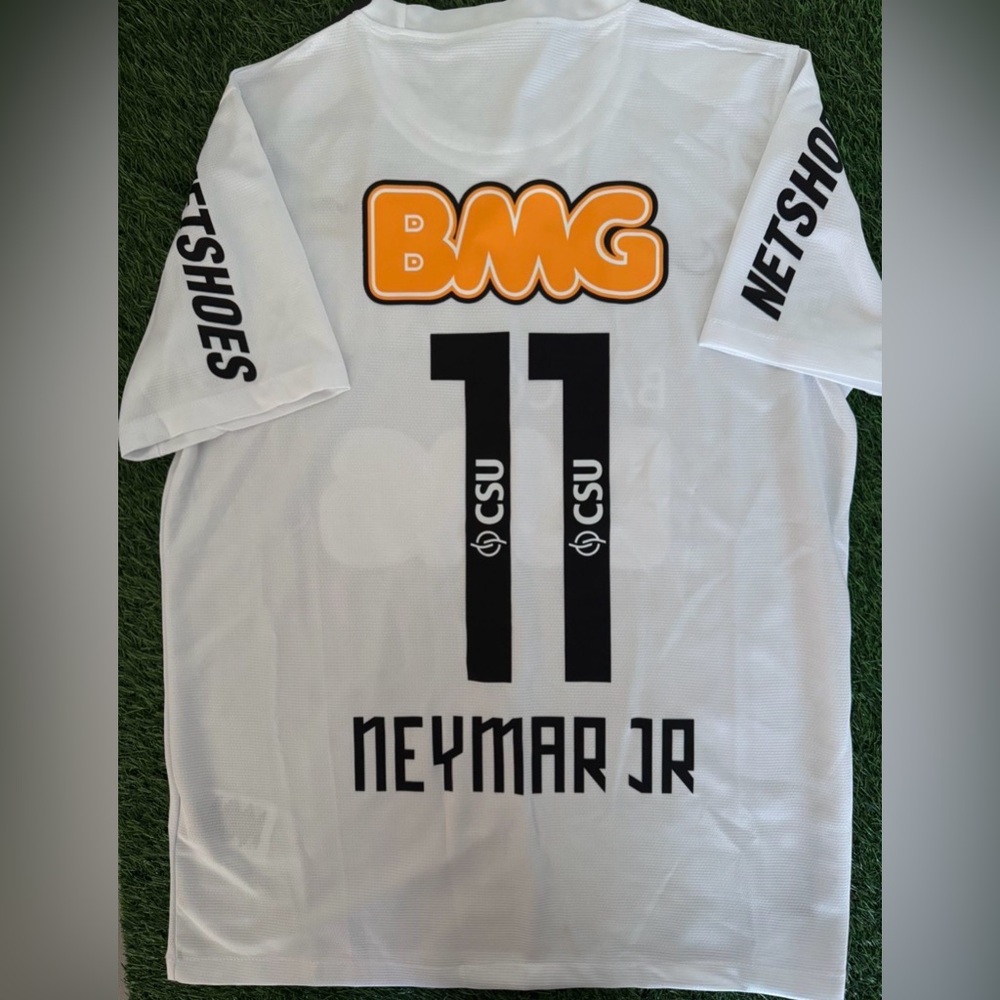 Neymar Santos retro jersey